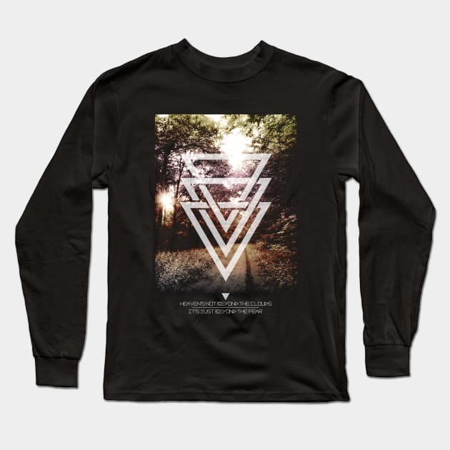 mystic forest triangles Long Sleeve T-Shirt by CheesyB